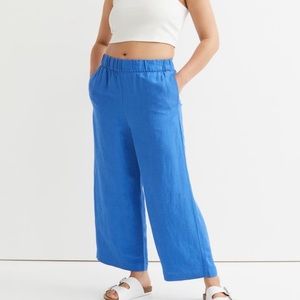 H&M Cobalt Blue Linen Pants